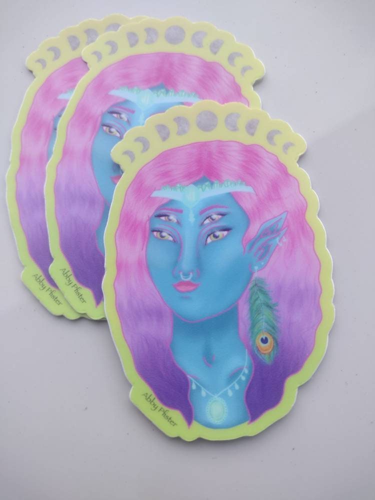 Alien Princess Sticker