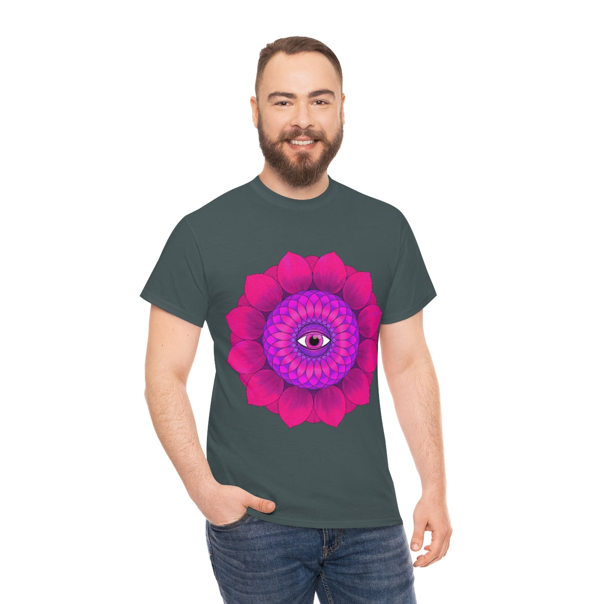 Mystic Pink Flower Cotton Shirt