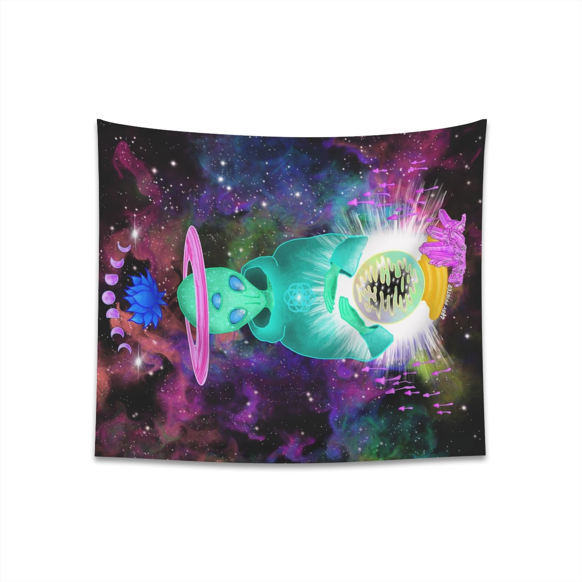 Ascended Alien  Wall Tapestry