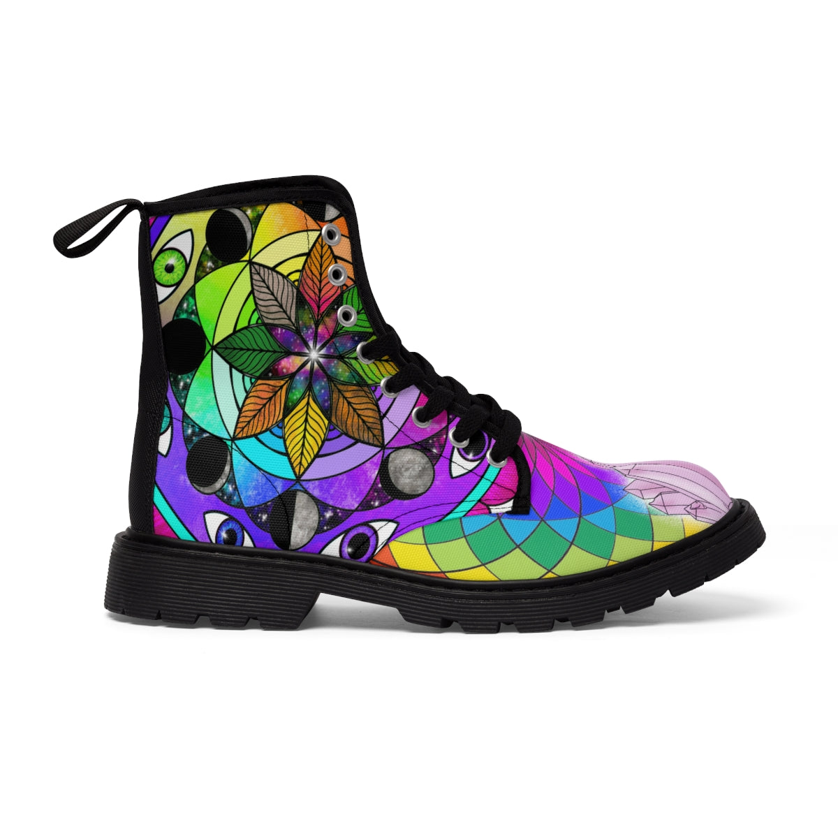 Women’s Rainbow Sacred Geometry Cosmic Boots