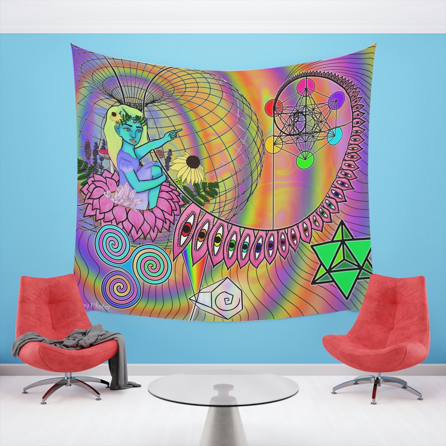 Down The Rabbit Hole Wall Tapestry