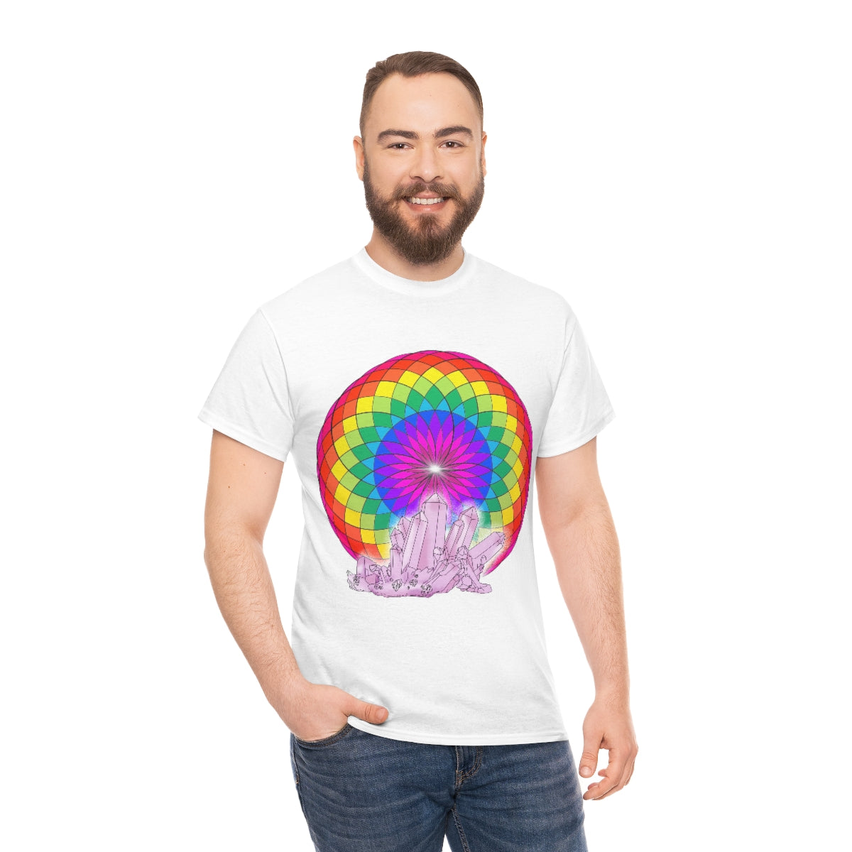 Crystal Mandala Cotton Shirt