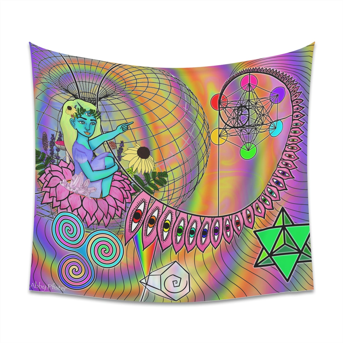 Down The Rabbit Hole Wall Tapestry