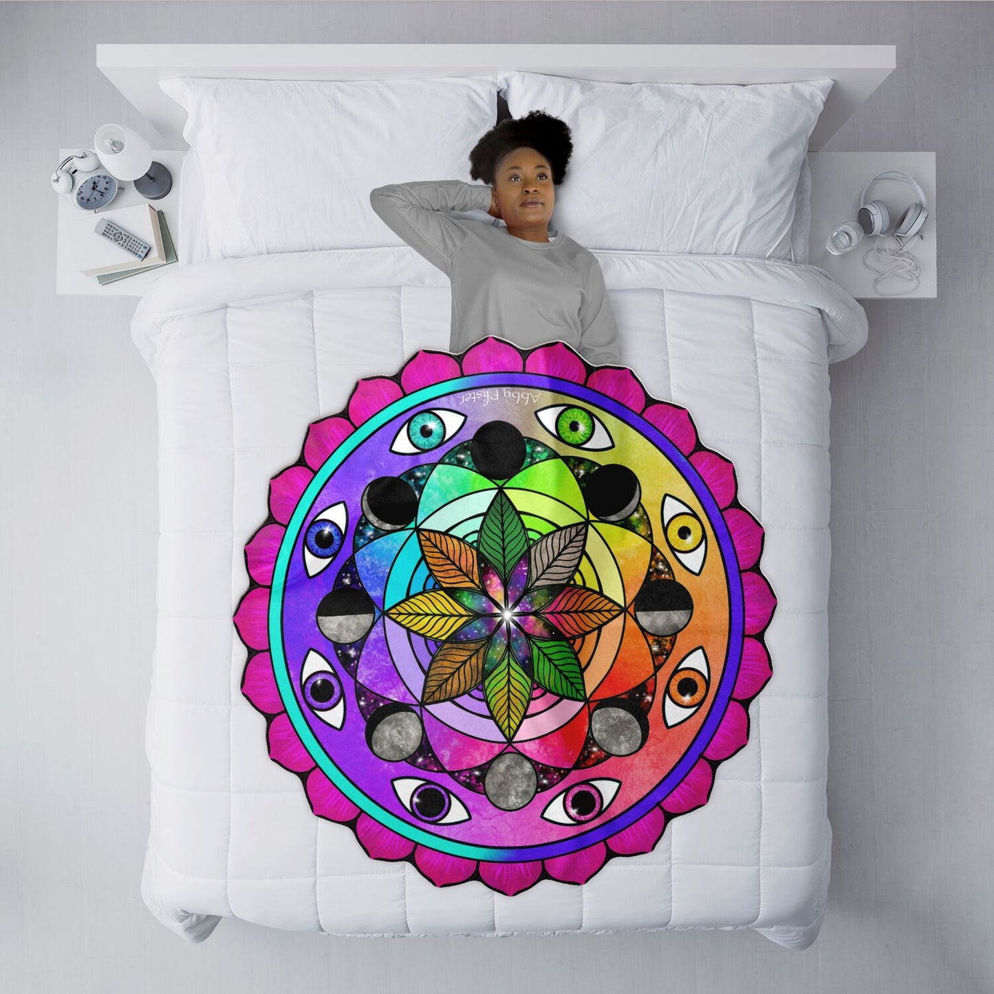 Rainbow Vision Mandala Blanket