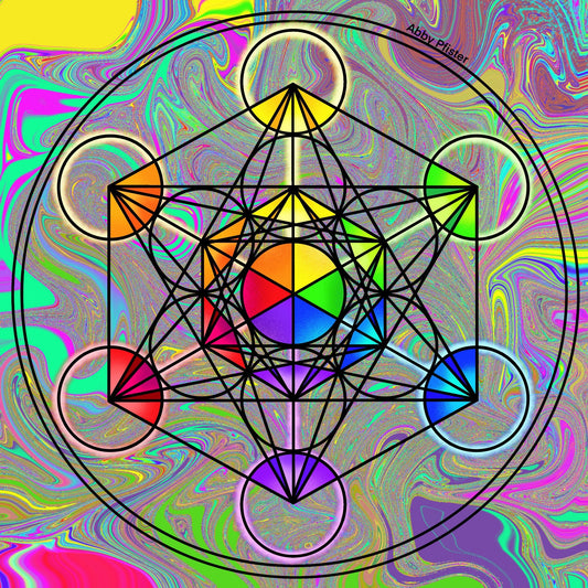 Psychedelic Geometry Print 8x8